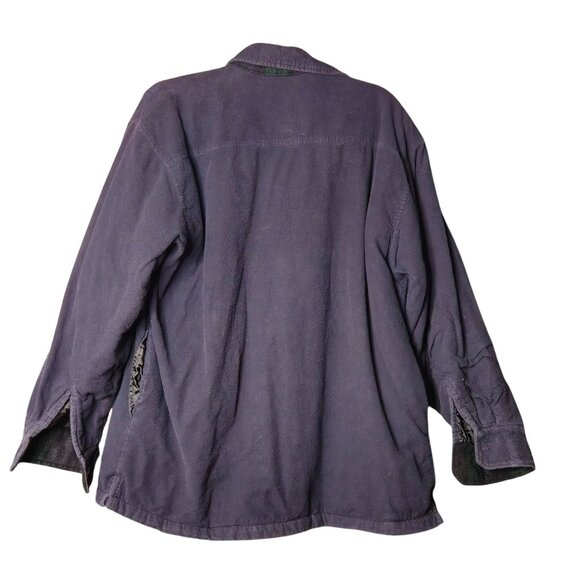 VTG Marino Bay Mens Heavyweight Flannel Shirt Jacket XL Blue Lined Double Layer - Picture 7 of 7